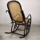 Black curved wood rocking chair