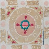 Hand-knotted rug Turkish vintage 137x140 cm