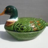 Earthenware duck signed Michel Caugant