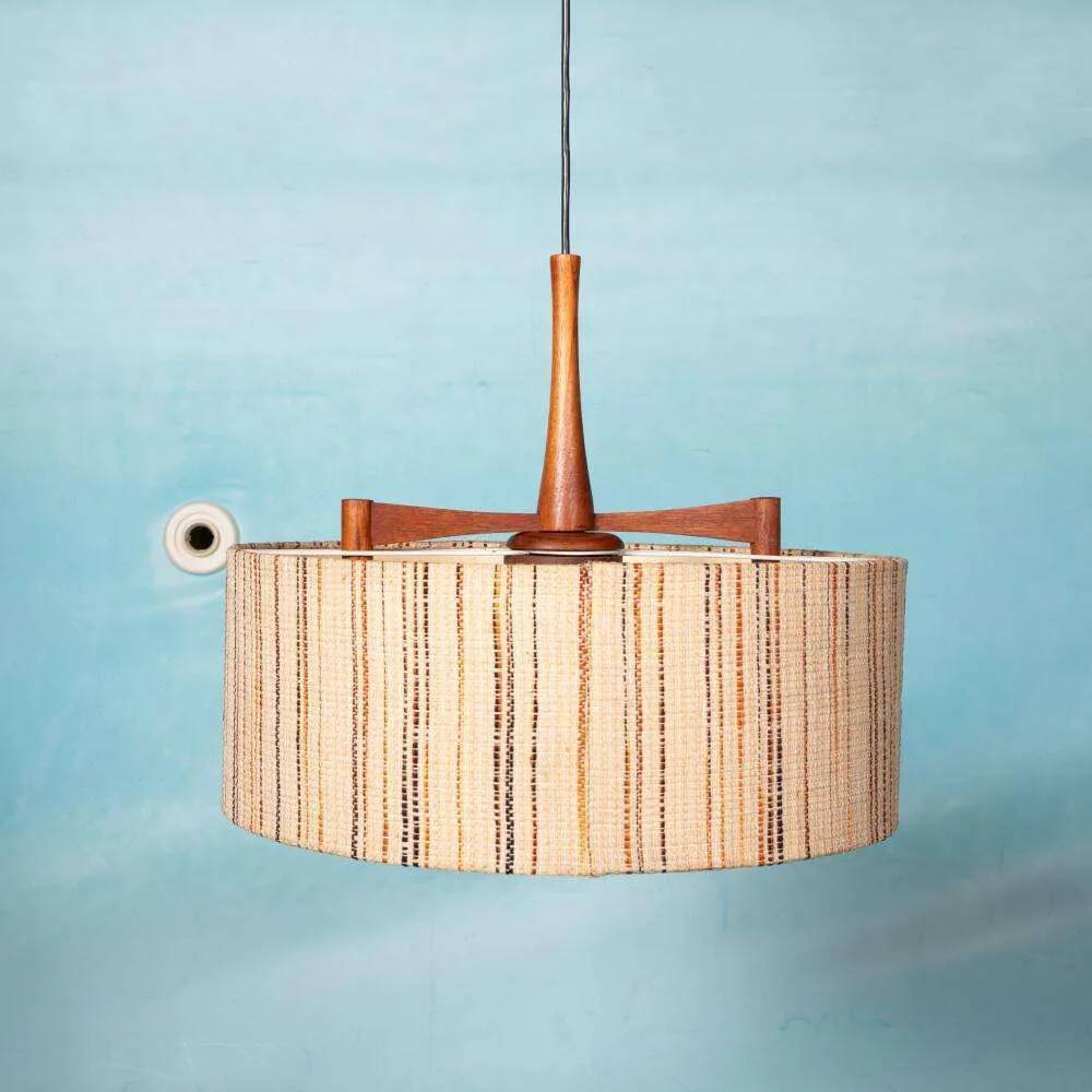 Vintage Temde lighting suspension, mid-century suspension from the sixties.