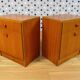 Pair of nightstands Vintage teak Scandinavian Design 1965