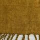 Turkish Dark Mustard Vintage Kilim Rug, 135x268Cm