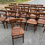 Set of 21 Thonet bistro chairs