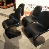 4 chairs "s" of Verner Panton 1960
