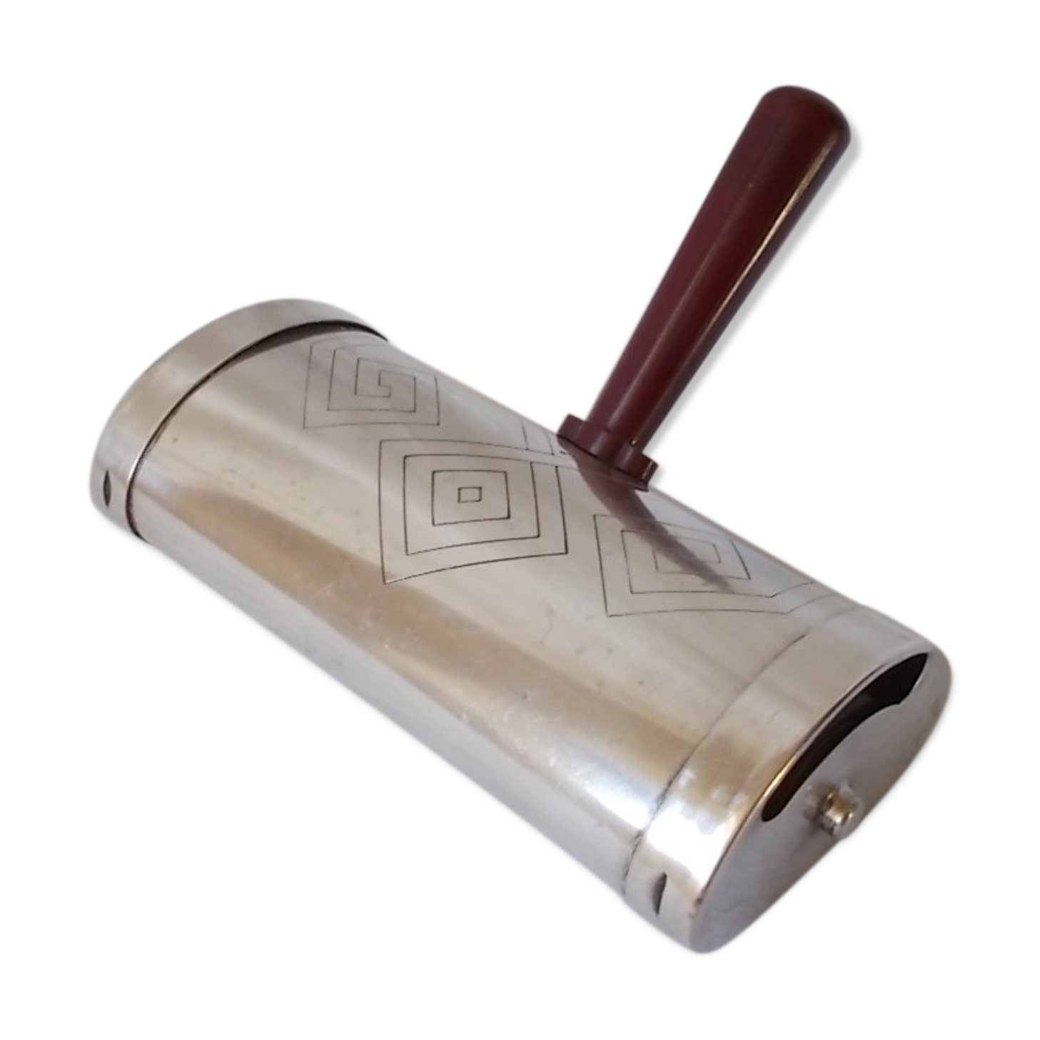 Art deco-style silver metal table crumb picks