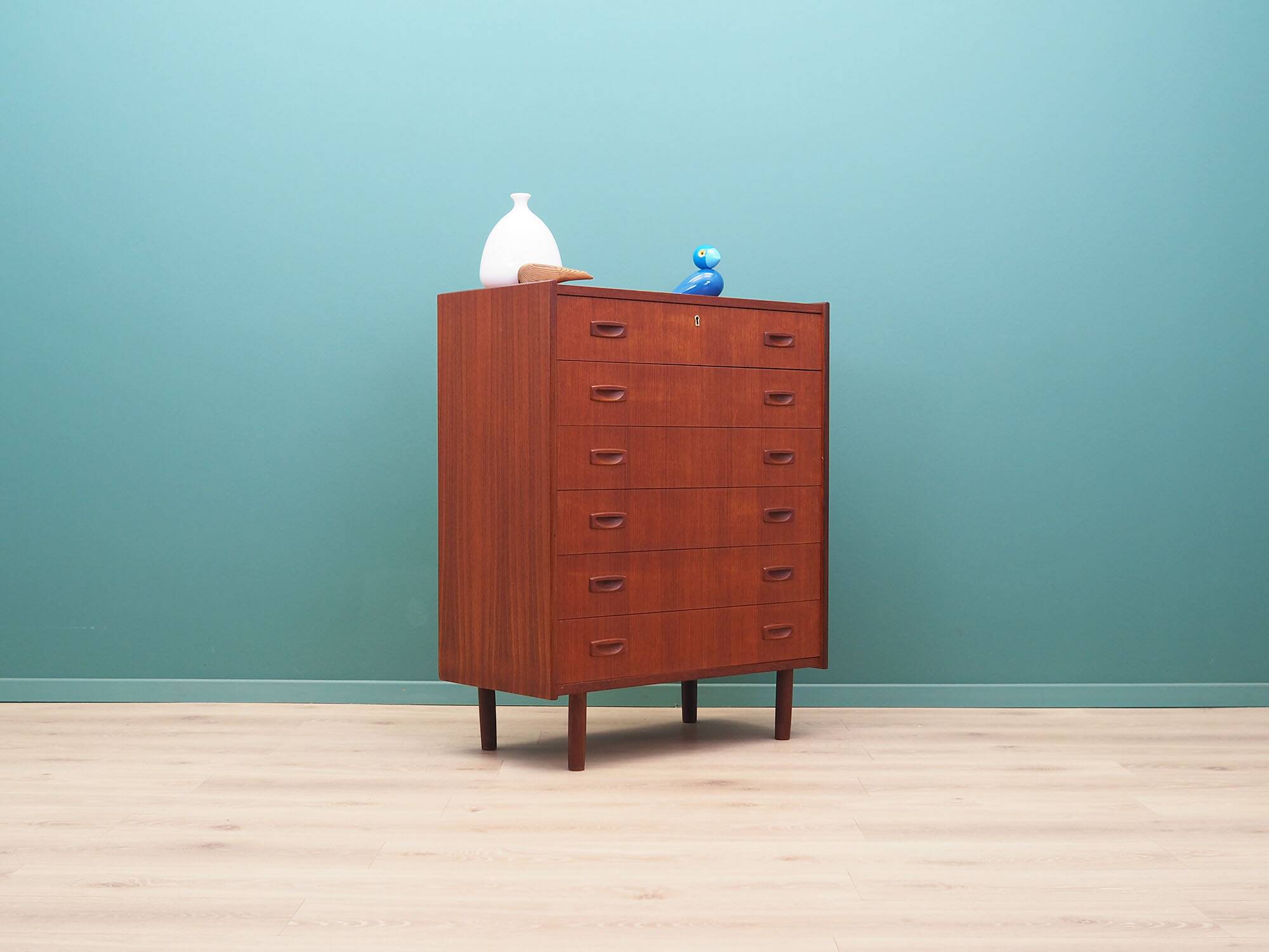 Teak chest of drawers, Danish design, 1970s, made in Denmark