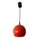 Space Age orange metal pendant light