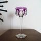 BACCARAT "Malmaison" Glass wine rhinestone double violet antique - 19 cm