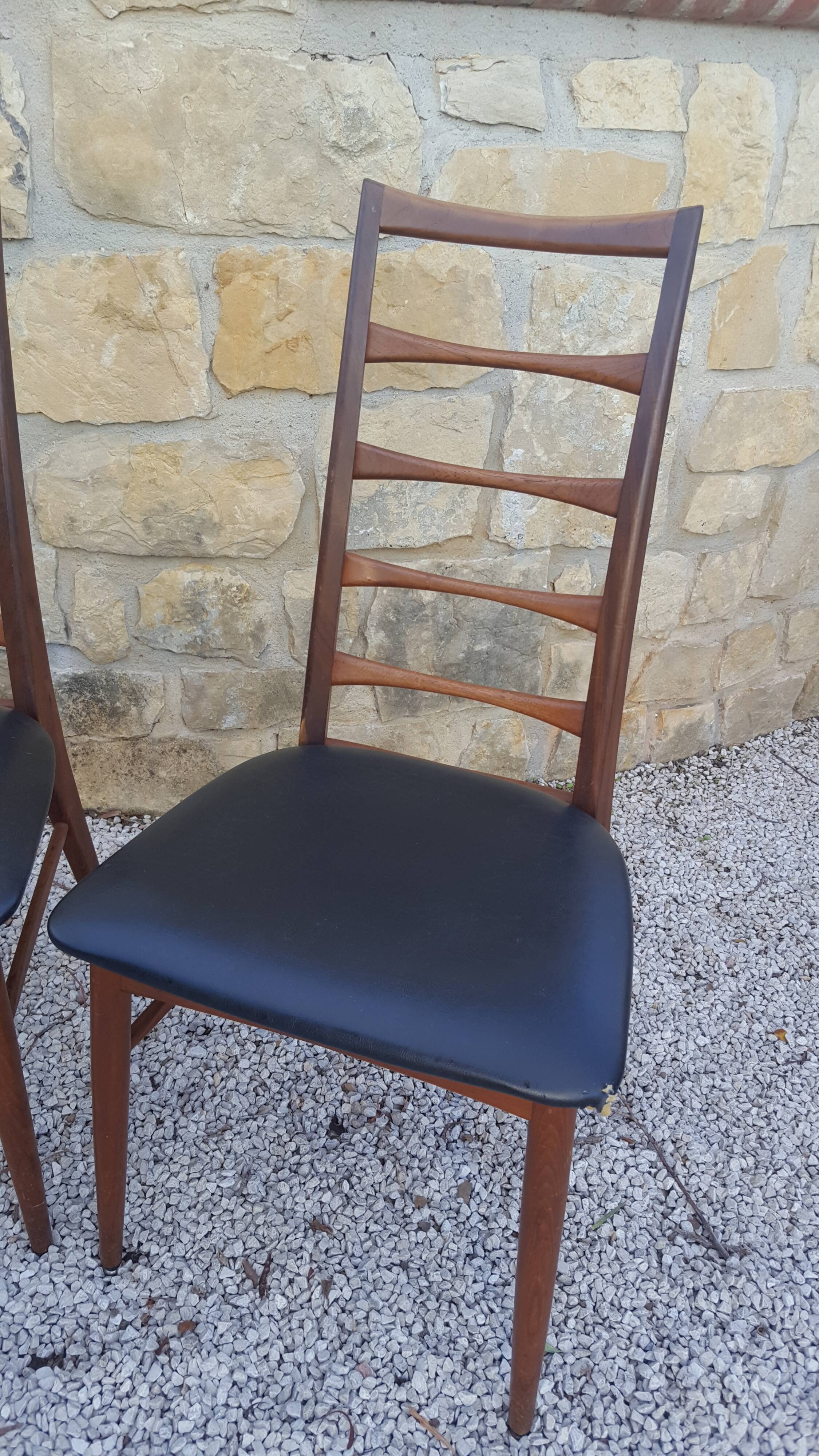 4 chaises Koefoeds modéle Lis en palissandre, Danemark