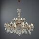 Antique style Maria Theresa chandelier 24 lights Italy 20th century