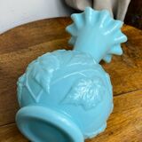 Blue opaline glass vase