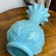 Blue opaline glass vase