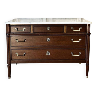 Louis XVI style mahogany commode circa 1950