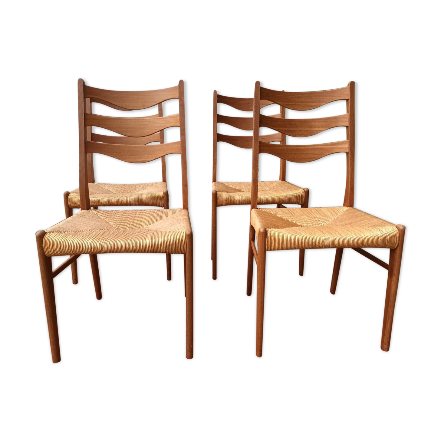 Series of 4 Danish teak chairs Arne Wahl Inversen