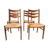 Series of 4 Danish teak chairs Arne Wahl Inversen