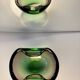 Ashtray / trinket dish in green and pink attributed to Murano 1950/60.