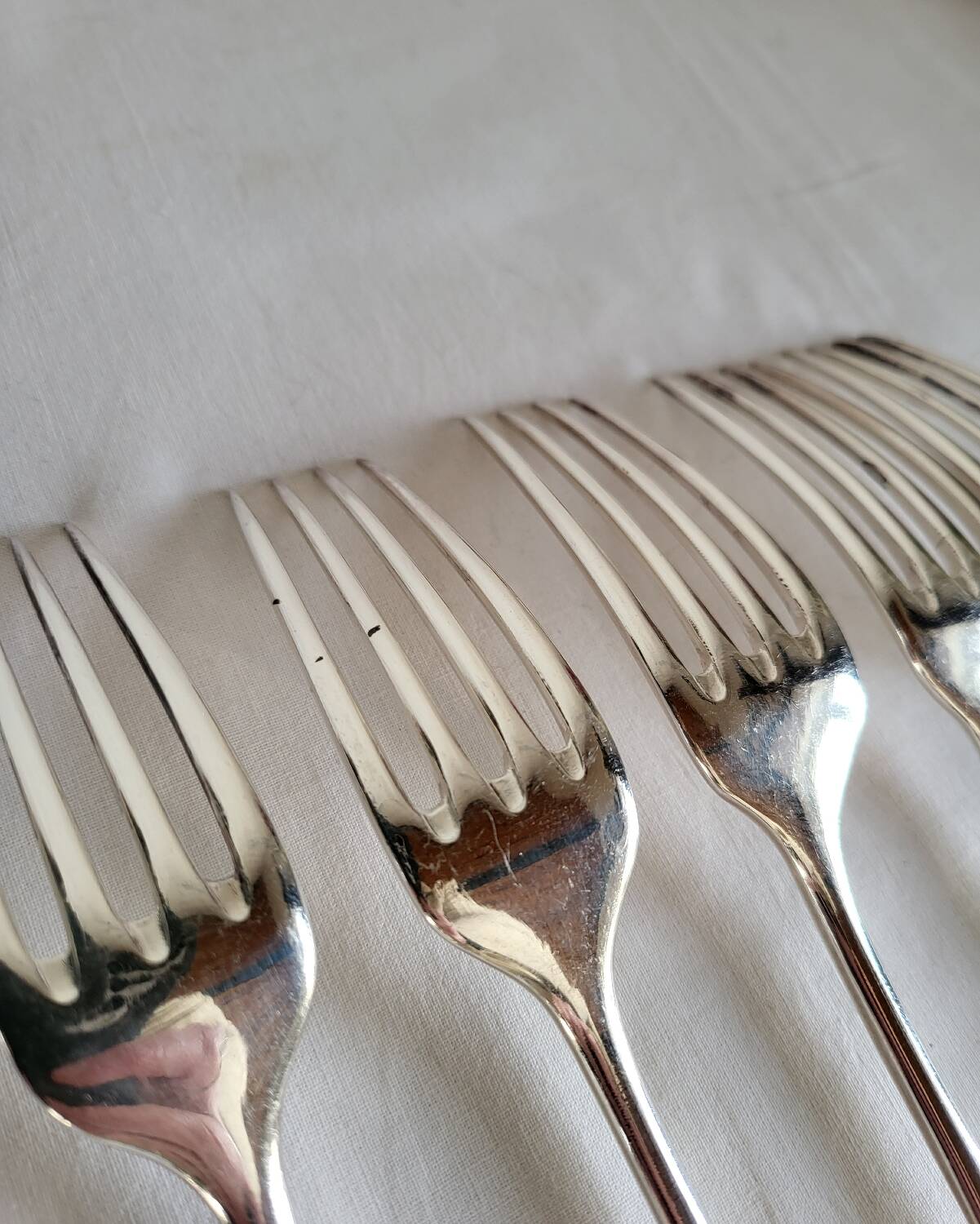 Silver-plated Table Cutlery Ridoux 6 Spoons and 6 Forks