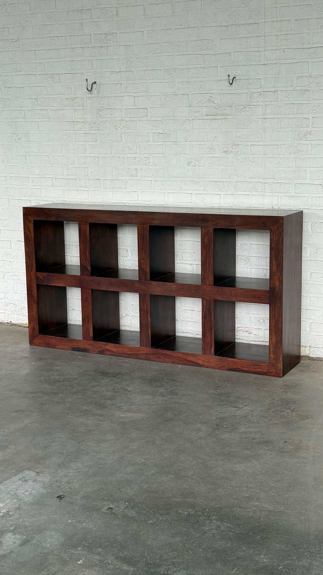 Large Solid Wood Open Bookcase / Room Divider — 180 cm