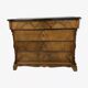 Commode XIXème en noyer poli