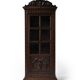 Antique Breton display cabinet in chestnut, France, circa 1880–1890
