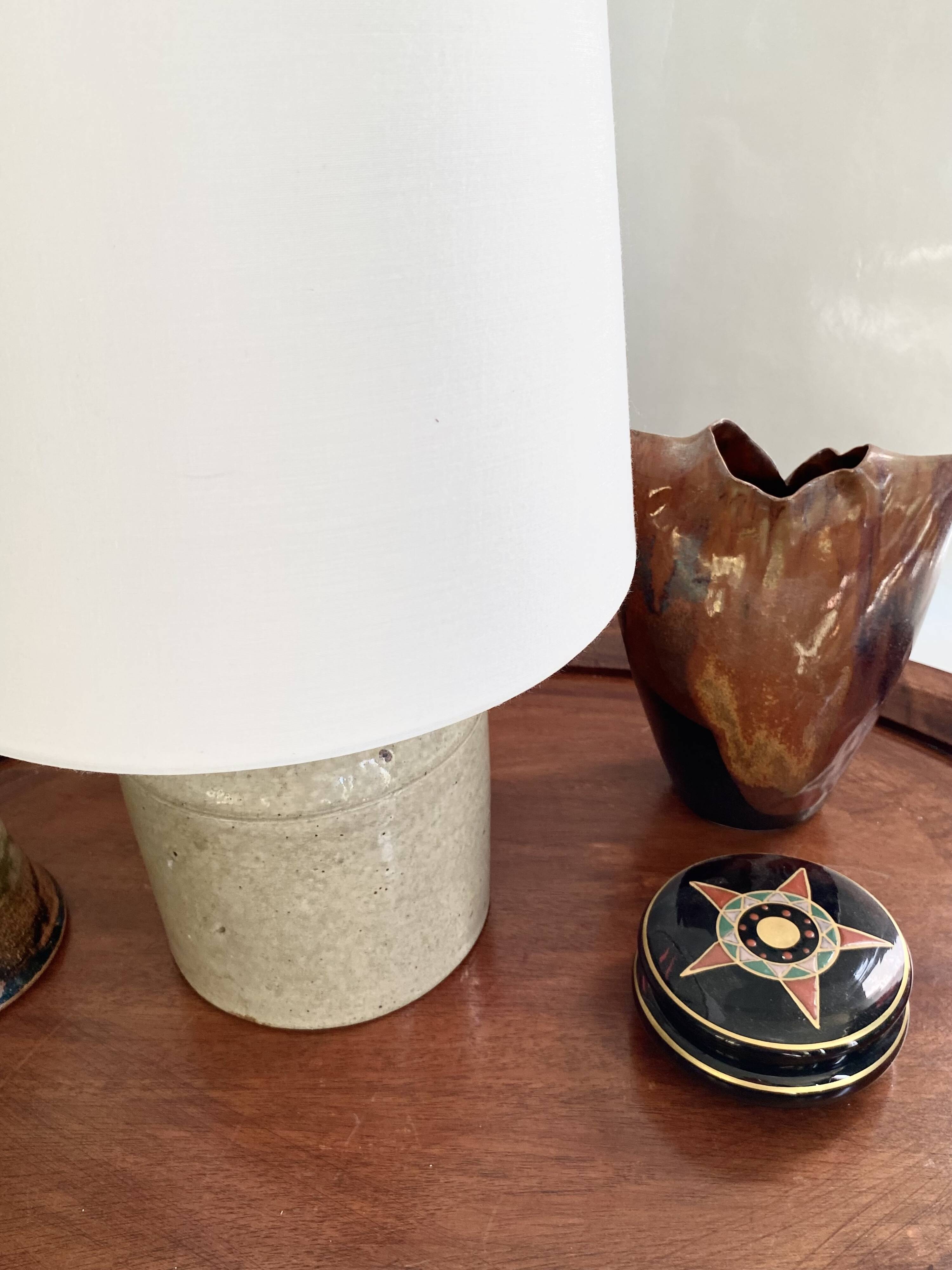Vase argile émaillée, 20 cm