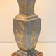 Vintage Asian Table Lamps in Pewter and Brass, 1950s, Set of 2
