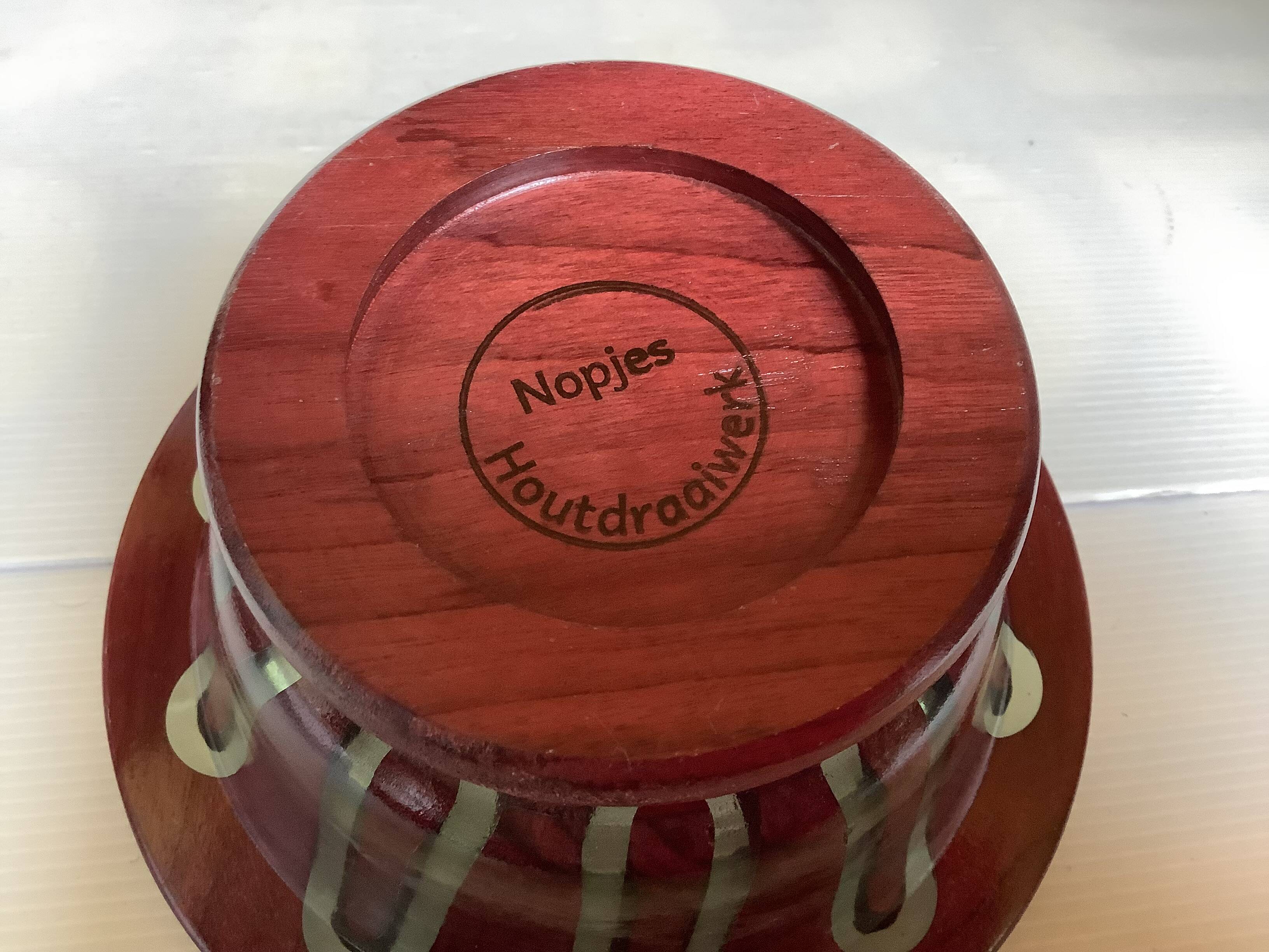 Wooden catchall Nopjes handcrafted woodturning