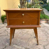 Wooden bedside table