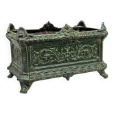 Antique enamelled cast iron planter in the Napoleon III style.