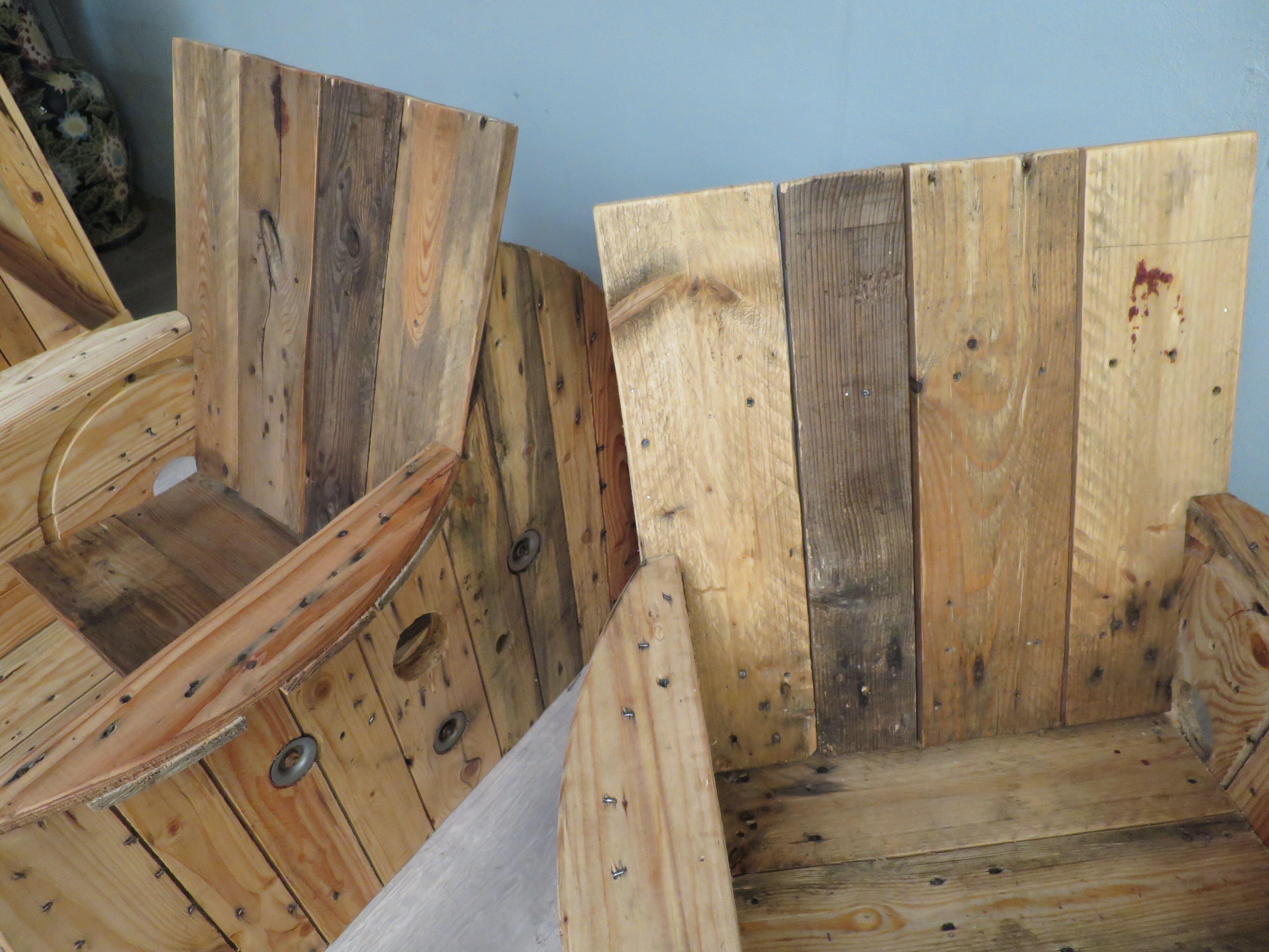 Pair of original touret armchairs