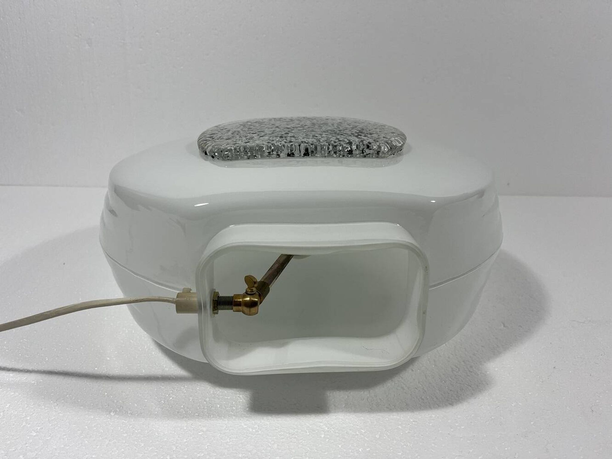 Lampe de table en verre, années 1970