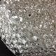 Plafonnier rond en verre pointes de diamants par RZB Leuchten / vintage années 60-70