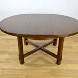 Round table / vintage oval in Aranjou elm