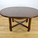 Table ronde extensible vintage en orme aranjou