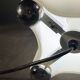 Giotto Stoppino for Tronconi in 1976, Table Lamp "Drop" in Opaline Lined Glass