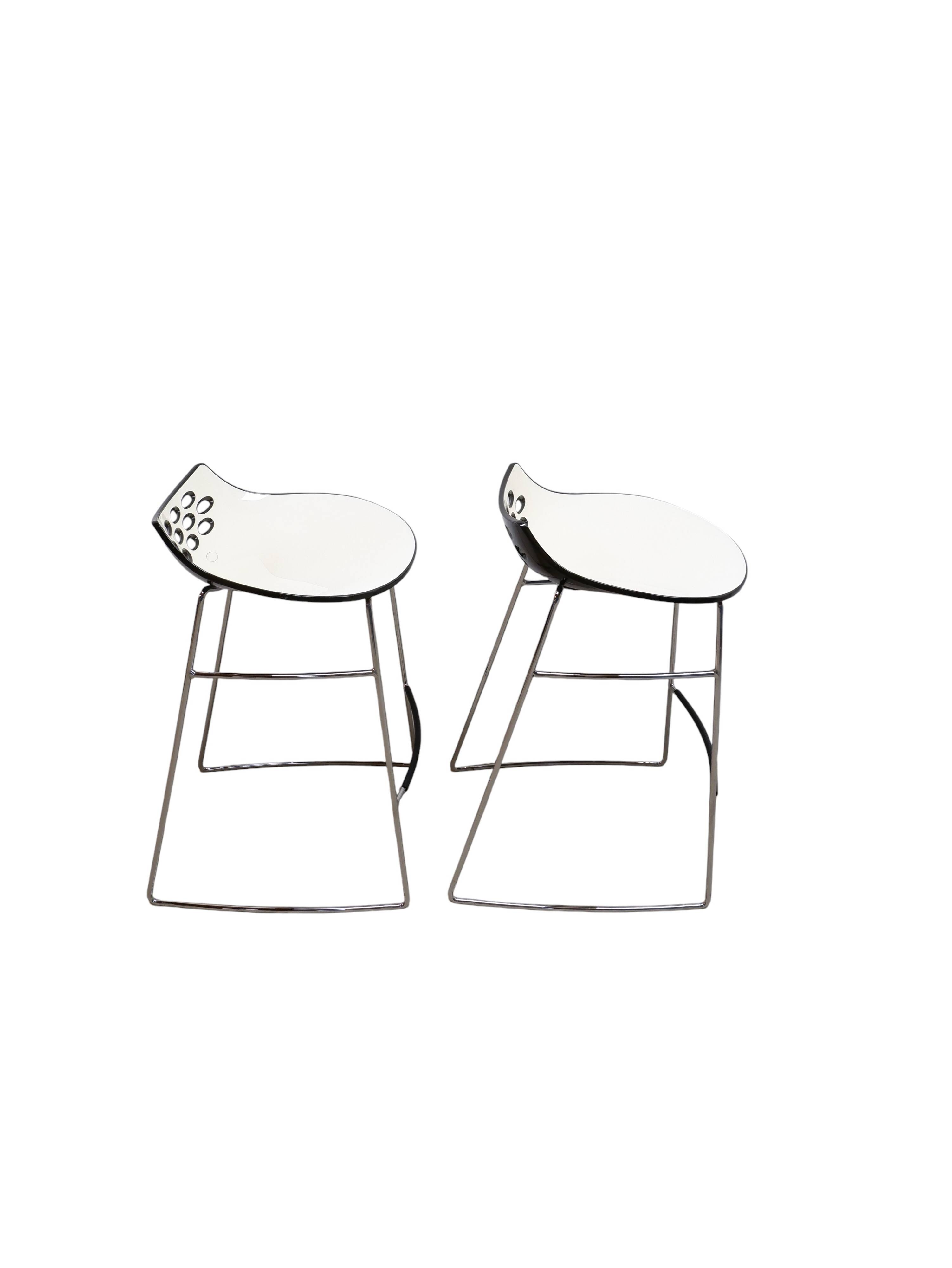 Set of 2 Italian JAM Bar Stools by Calligaris