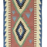 Turkish Anatolian Handmade Vintage Area Kilim Rug 380 cm x 96 cm