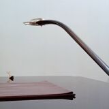 Cobra leather desk lamp by Traso Milano 1988