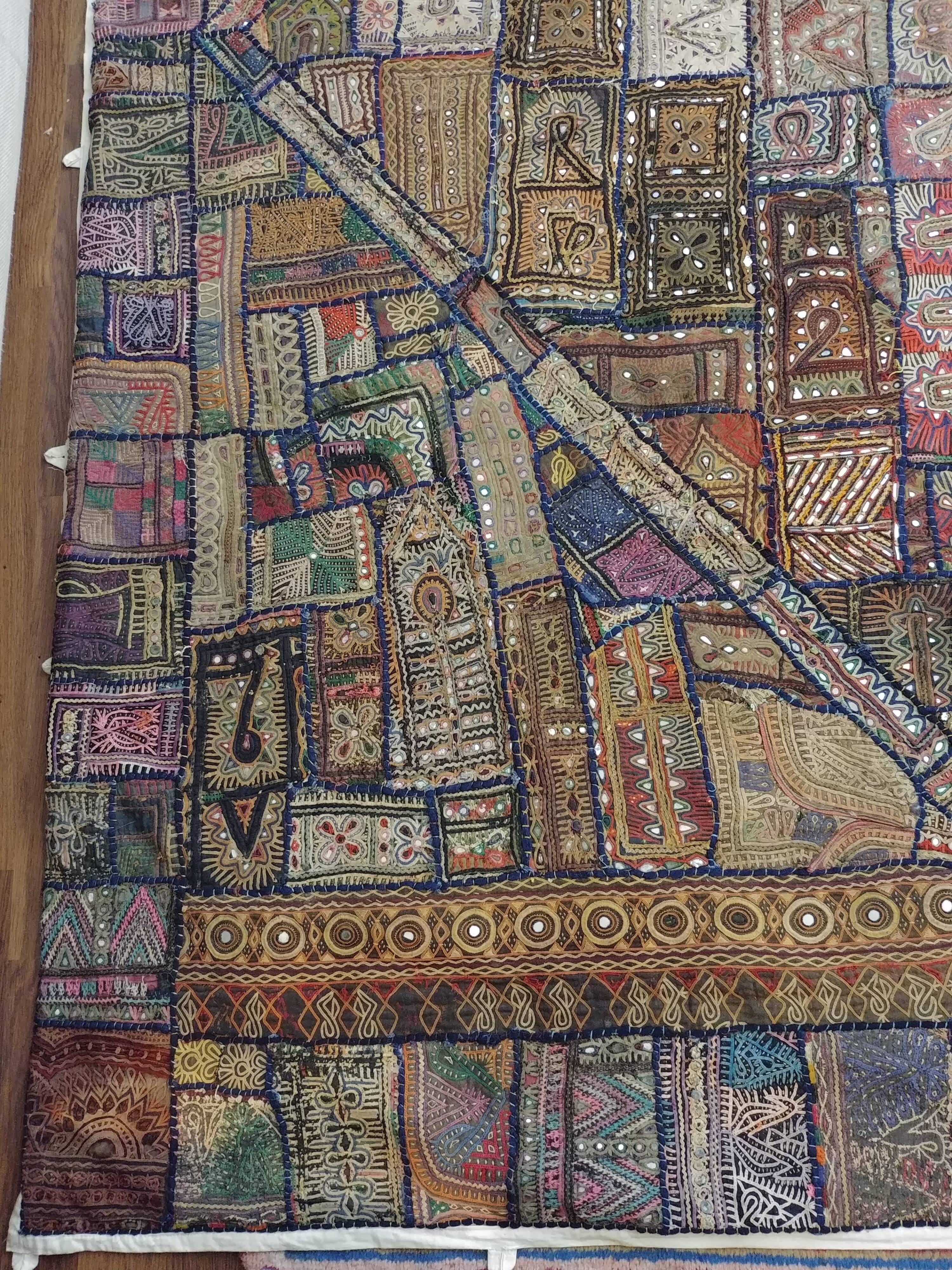 old patchwork Kutch, Gujarat, India - 190x240cm