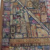 Ancien patchwork Kutch, Gujarat, Inde - 190x240cm