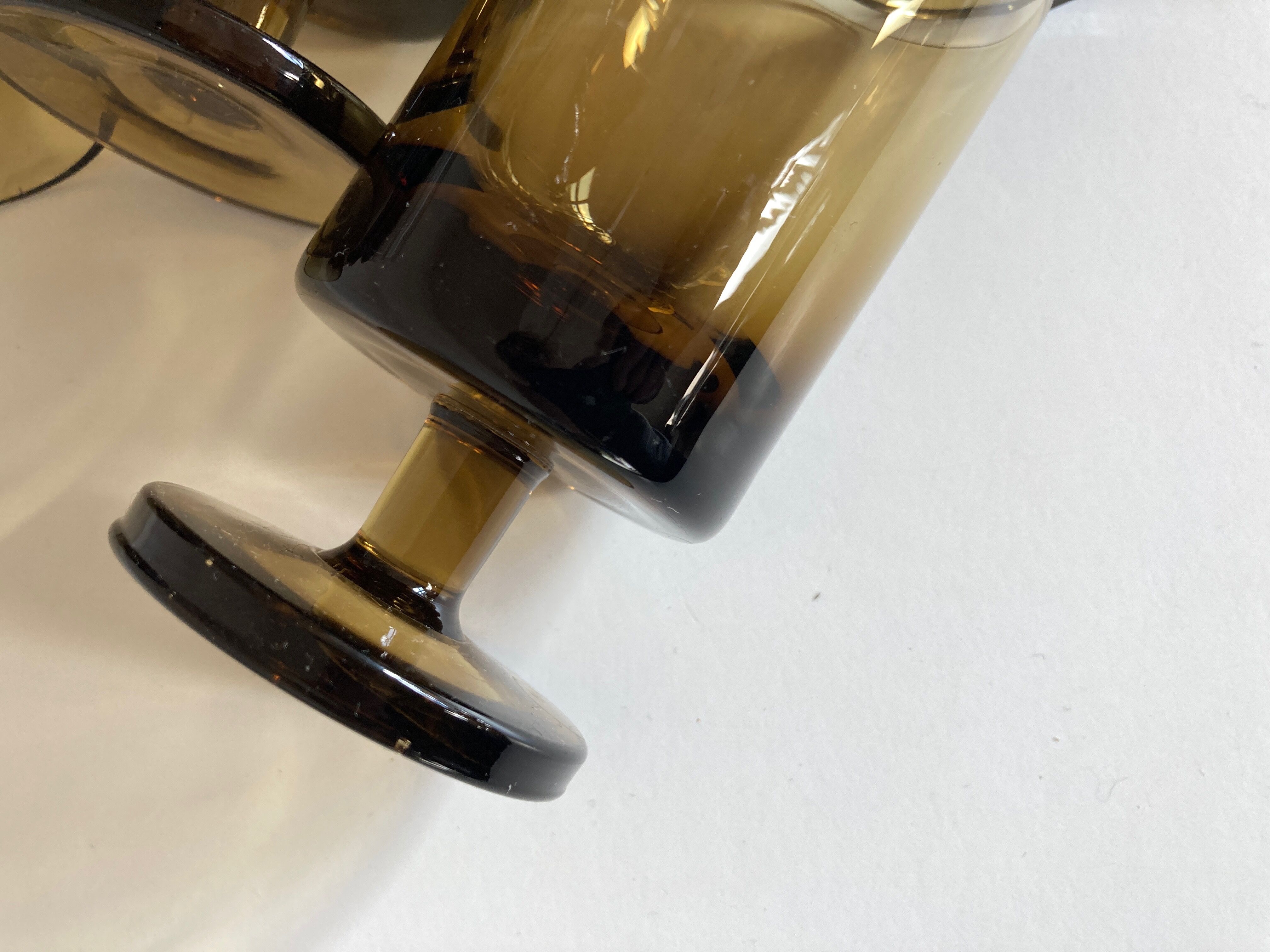 Set of 4 glasses roll 1970