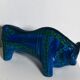 Aldo Londi Bitossi Rimini Taureau Bleu Italie, années 1960