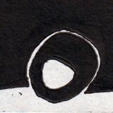 Ink drawing on paper by Gérald Foltête 2008 - 10x15 cm