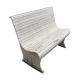 Wood garden bench