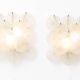 Pair of Carlo Nason Wall Lamps With Murano Glass Discs - 1960s