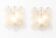 Pair of Carlo Nason Wall Lamps With Murano Glass Discs - 1960s