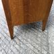 Vintage oak bookcase with compass base