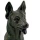 Sculpture representing a German Shepherd, Perrier Challenge Trophy, 1942
