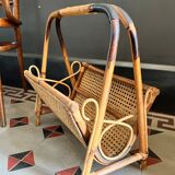 Rattan and canning magazine holders