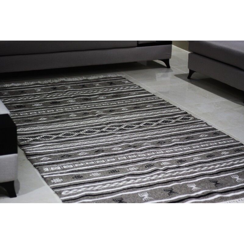 Grey Berber Kilim